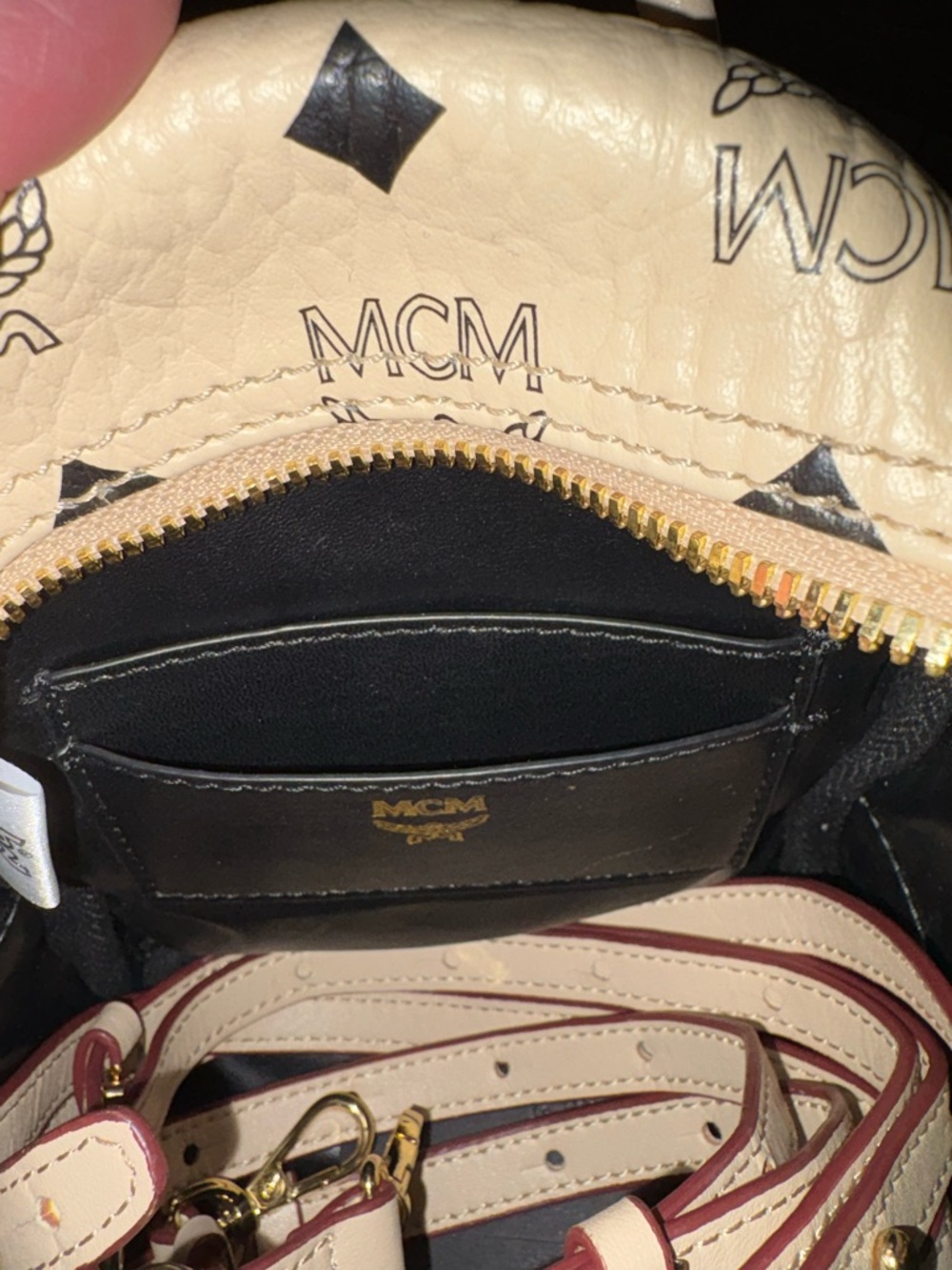 MCM Mini Stark Visetos Backpack Crossbody Bag LIKE NEW - Picture 13 of 13